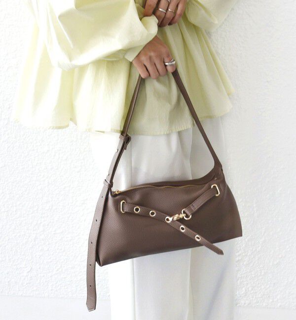 SHIPS for women「【WEB限定】ハトメ ベルト ワンショルダー バッグ S」|ショルダー・メッセンジャー|