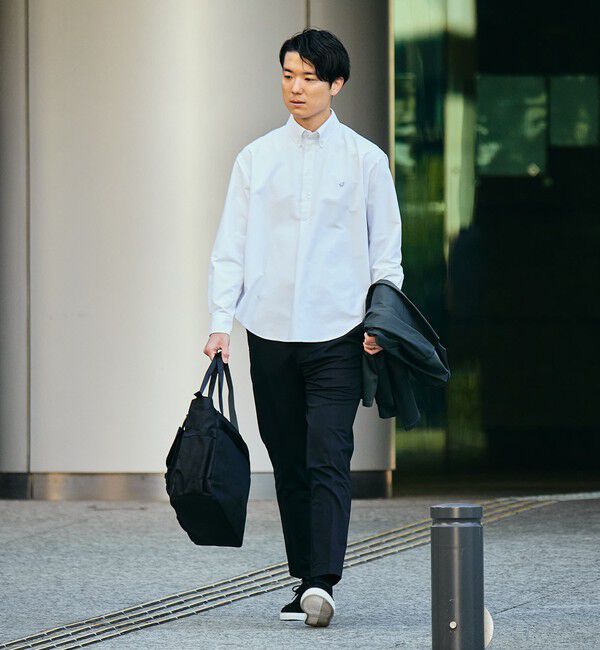 SHIPS「【WEB限定】SHIPS: 防シワ・吸水速乾 Drymix(R) プルオーバー ボダンダウン シャツ」|シャツ・ブラウス|