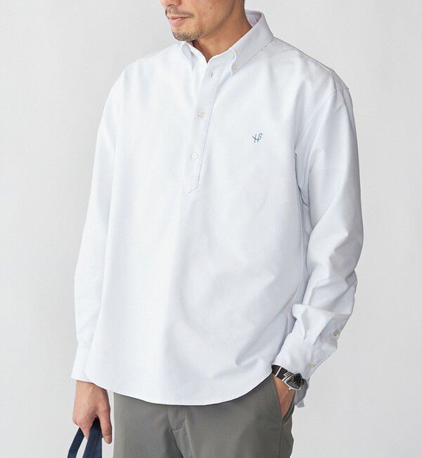 SHIPS「【WEB限定】SHIPS: 防シワ・吸水速乾 Drymix(R) プルオーバー ボダンダウン シャツ」|シャツ・ブラウス|