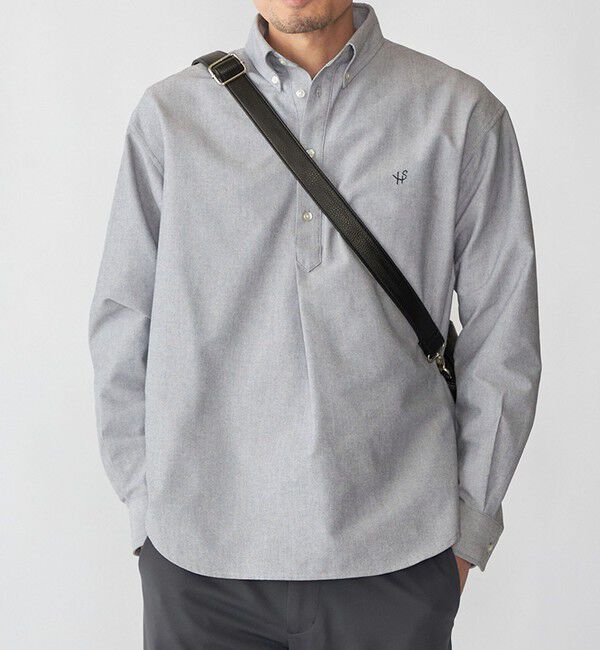 SHIPS「【WEB限定】SHIPS: 防シワ・吸水速乾 Drymix(R) プルオーバー ボダンダウン シャツ」|シャツ・ブラウス|