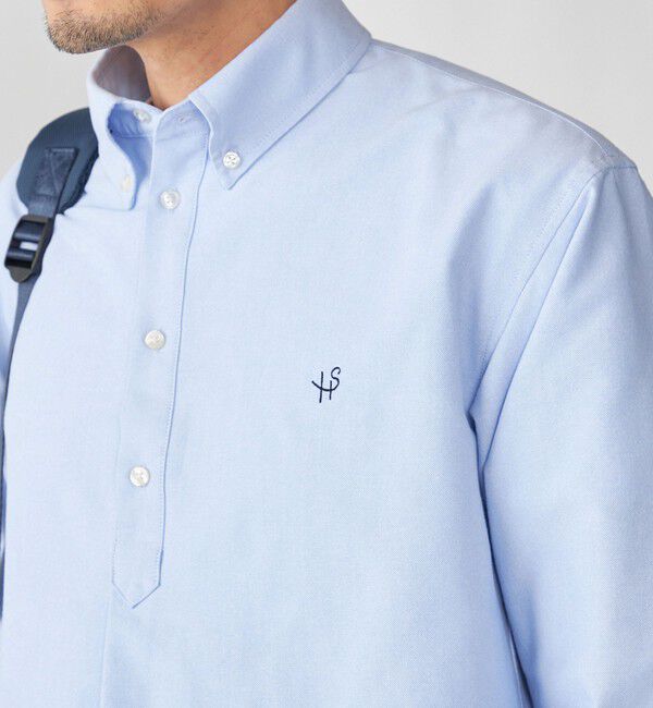 SHIPS「【WEB限定】SHIPS: 防シワ・吸水速乾 Drymix(R) プルオーバー ボダンダウン シャツ」|シャツ・ブラウス|