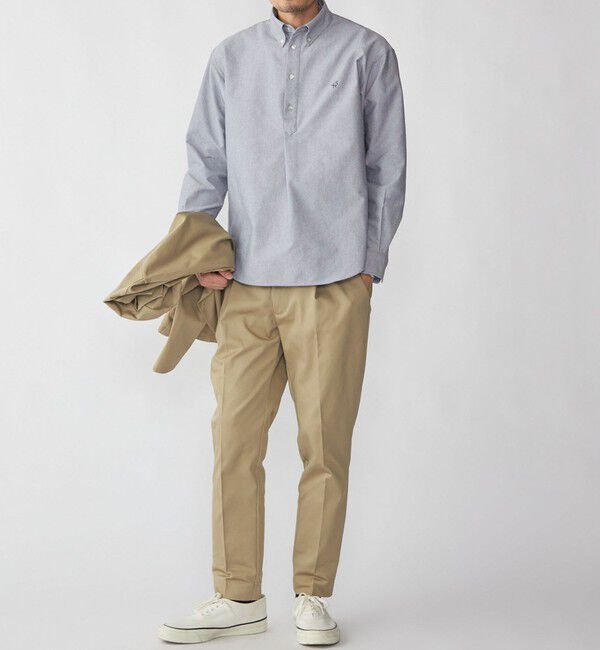 SHIPS「【WEB限定】SHIPS: 防シワ・吸水速乾 Drymix(R) プルオーバー ボダンダウン シャツ」|シャツ・ブラウス|