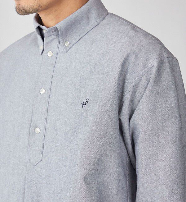 SHIPS「【WEB限定】SHIPS: 防シワ・吸水速乾 Drymix(R) プルオーバー ボダンダウン シャツ」|シャツ・ブラウス|