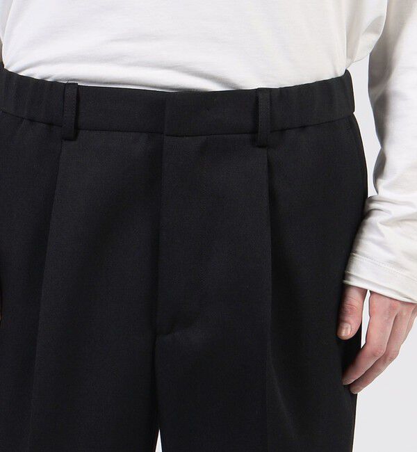 CABaN「CABaN ウールギャバジン 1タックテーパードパンツ」|チノ|