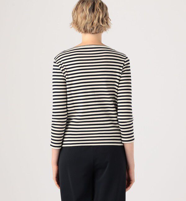 TOMORROWLAND collection「コットンフライスボーダー ボートネックプルオーバー」|Tシャツ・カットソー|