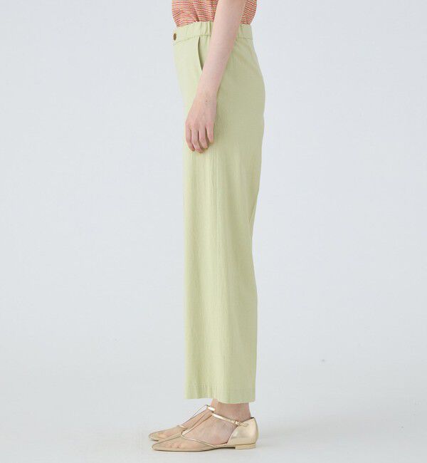 MACPHEE「コットンレーヨンリネンストレッチ ストレートパンツ」|その他|