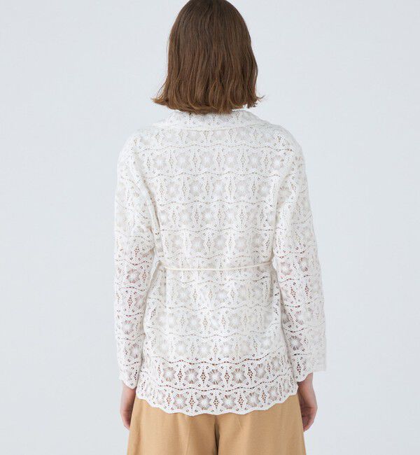 MACPHEE「ゲオフラワーレース シングルブレストジャケット」|テーラードジャケット|