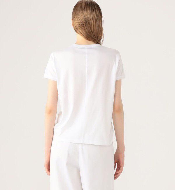 CABaN「スビンコットン ビンテージフラワーエンブロイダリーTシャツ」|Tシャツ・カットソー|