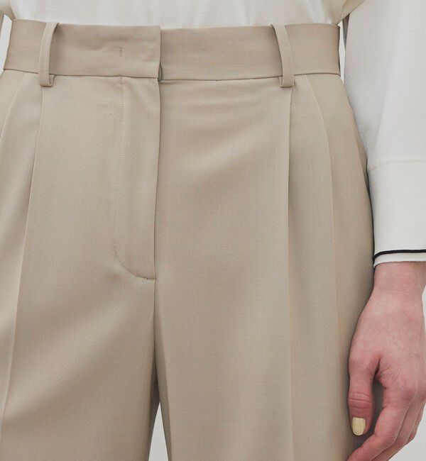 DES PRES「ハイツイストギャバジン 2タックワイドパンツ」|スラックス|