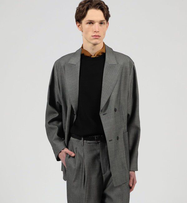 TOMORROWLAND MENS「ハルトウールツイル ダブルブレステッド 4Bジャケット」|テーラードジャケット|