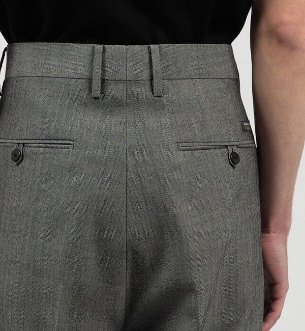 TOMORROWLAND MENS「ハルトウールツイル 2プリーツワイドパンツ」|スラックス|