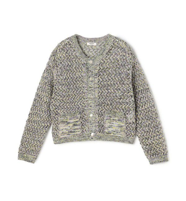 MACPHEE「ギマメッシュ クルーネックカーディガン」|カーディガン|72 ブラック系