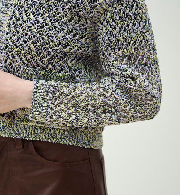 MACPHEE「ギマメッシュ クルーネックカーディガン」|カーディガン|