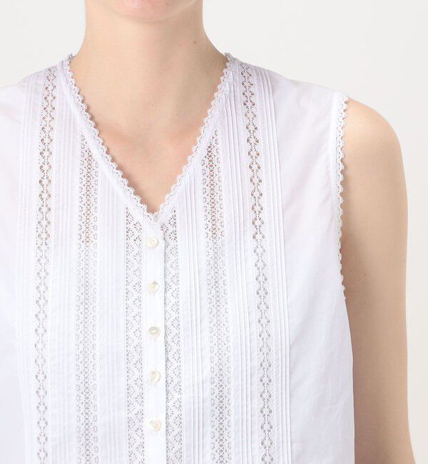 TOMORROWLAND collection「コットンコンビネーション ショートブラウス」|シャツ・ブラウス|