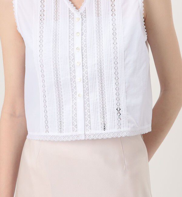 TOMORROWLAND collection「コットンコンビネーション ショートブラウス」|シャツ・ブラウス|