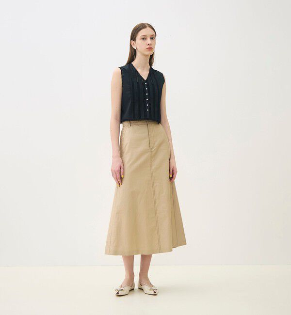 TOMORROWLAND collection「コットンコンビネーション ショートブラウス」|シャツ・ブラウス|