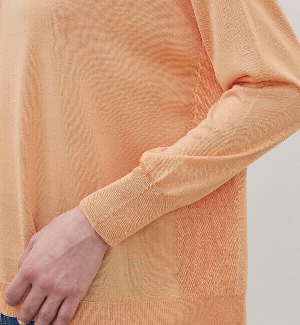 DES PRES「マットシルク ラウンドネックプルオーバー」|ニット・セーター|