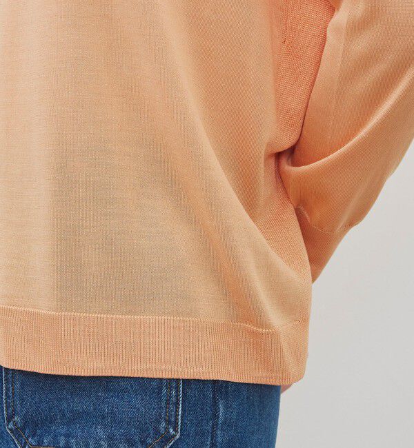 DES PRES「マットシルク ラウンドネックプルオーバー」|ニット・セーター|