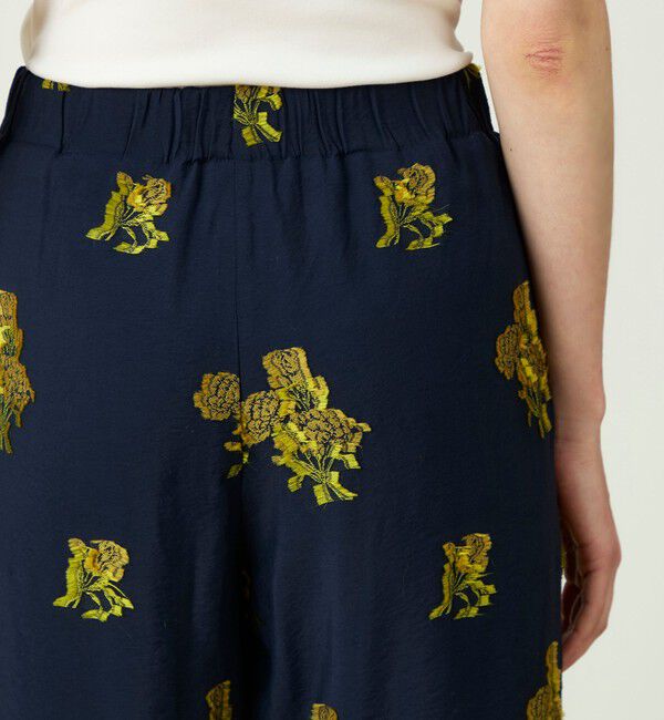 SOULEIADO「カットジャカード タックストレートパンツ」|チノ|