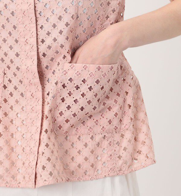 Ballsey「コモンフラワーエンブロイダリー Uネックジレブラウス」|その他|