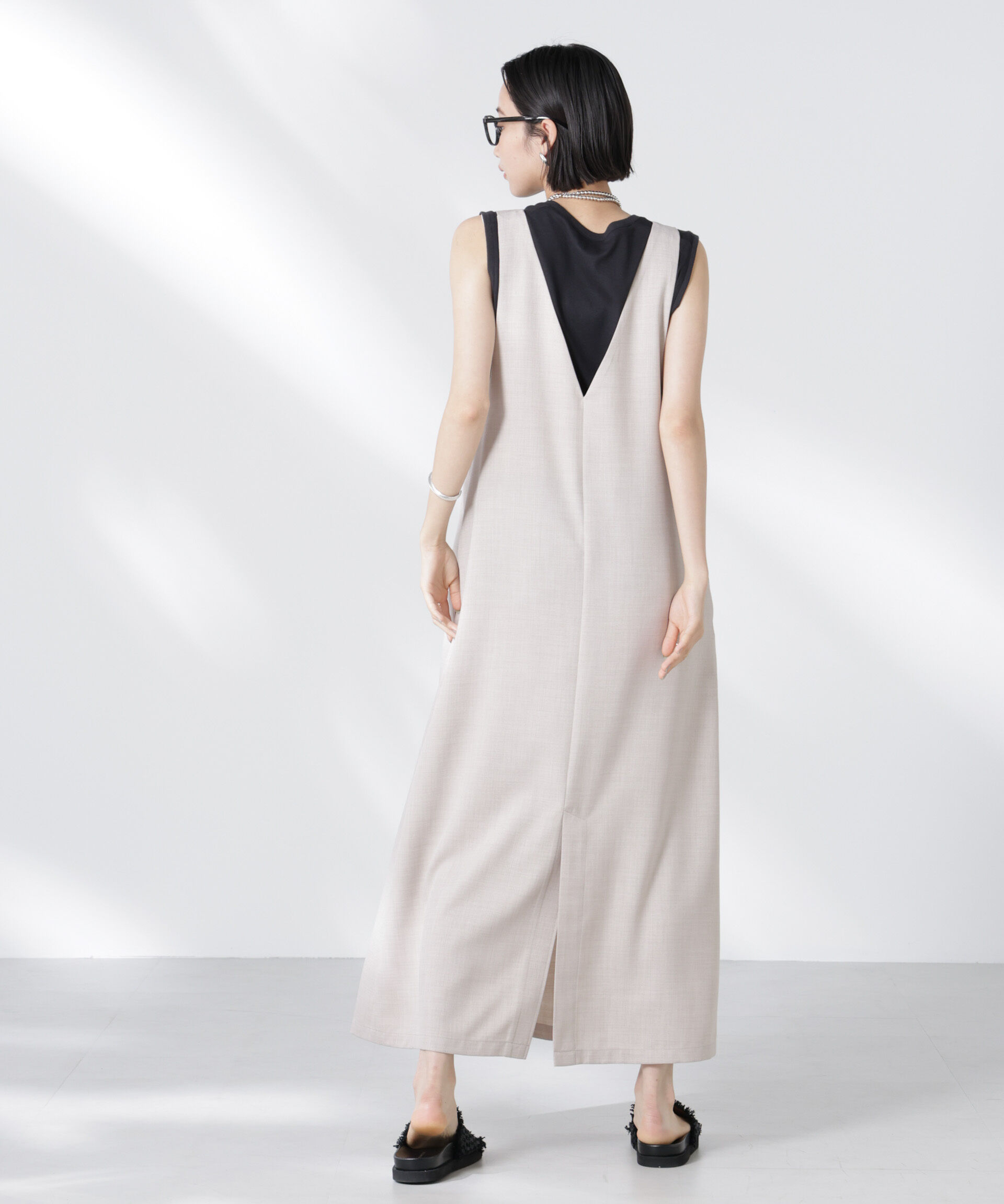 nano･universe「前後2wayサロペットワンピース」|ワンピース|