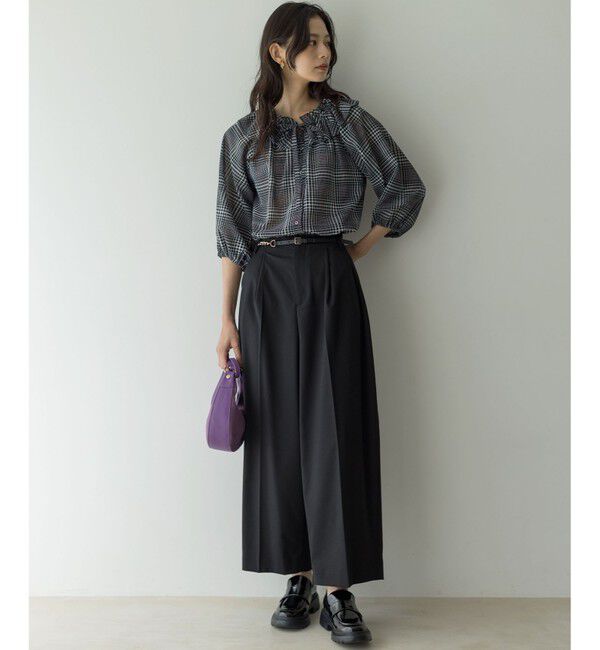 組曲「ライトトロピカルロールネック ブラウス」|シャツ・ブラウス|