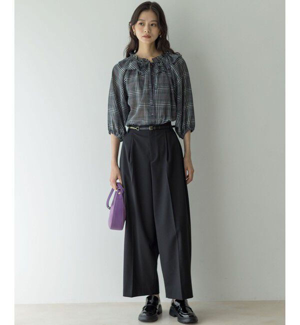 組曲「ライトトロピカルロールネック ブラウス」|シャツ・ブラウス|