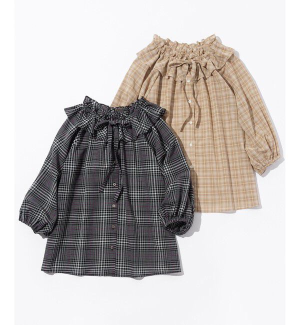 組曲「ライトトロピカルロールネック ブラウス」|シャツ・ブラウス|