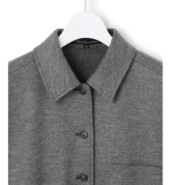 23区「【滝沢眞規子さん着用/VERY掲載/洗える】ウールミルドジャージー シャツ」|シャツ・ブラウス|