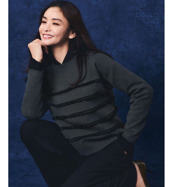 23区「【滝沢眞規子さん着用/VERY掲載/洗える】ウールミルドジャージー シャツ」|シャツ・ブラウス|