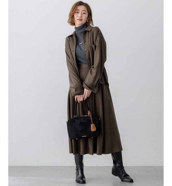 23区「【滝沢眞規子さん着用/VERY掲載/洗える】ウールミルドジャージー シャツ」|シャツ・ブラウス|