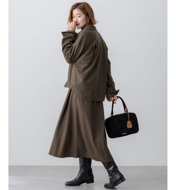 23区「【滝沢眞規子さん着用/VERY掲載/洗える】ウールミルドジャージー シャツ」|シャツ・ブラウス|