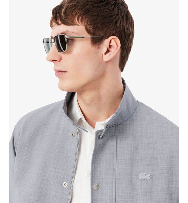 LACOSTE「ウールブレンド ハリントンジャケット」|ブルゾン・スタジャン|