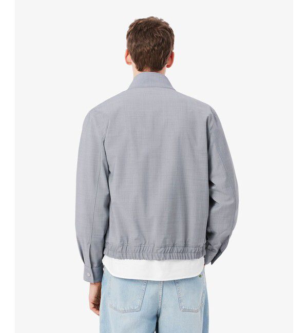 LACOSTE「ウールブレンド ハリントンジャケット」|ブルゾン・スタジャン|