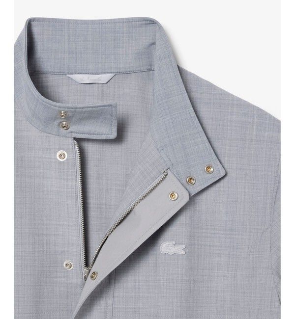 LACOSTE「ウールブレンド ハリントンジャケット」|ブルゾン・スタジャン|