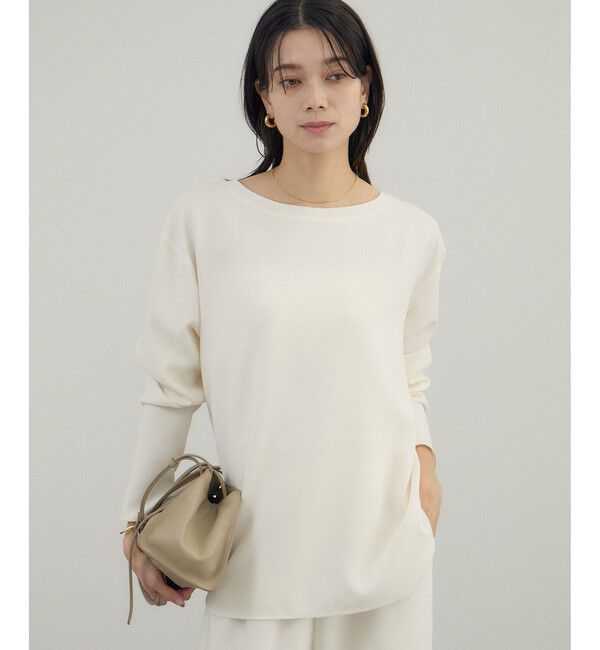 SALON adam et rope'「トリアセボートリブブラウス / セットアップ対応」|シャツ・ブラウス|