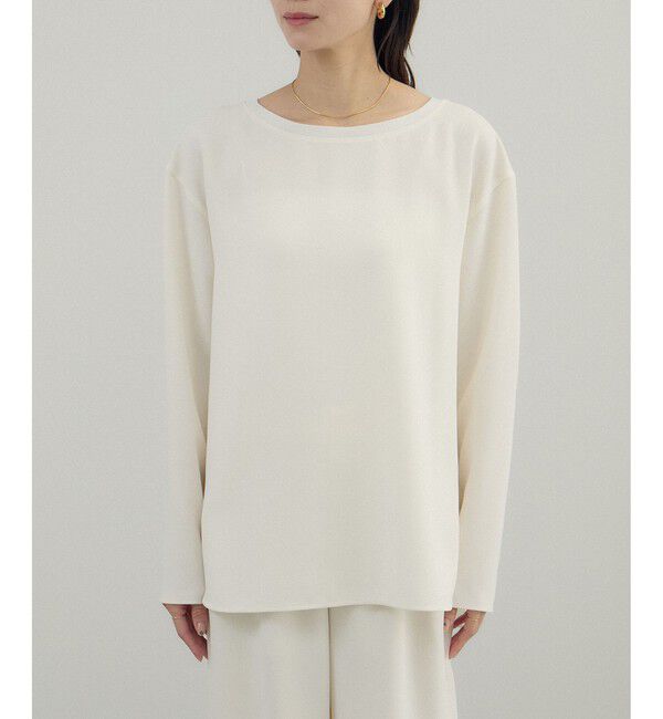 SALON adam et rope'「トリアセボートリブブラウス / セットアップ対応」|シャツ・ブラウス|