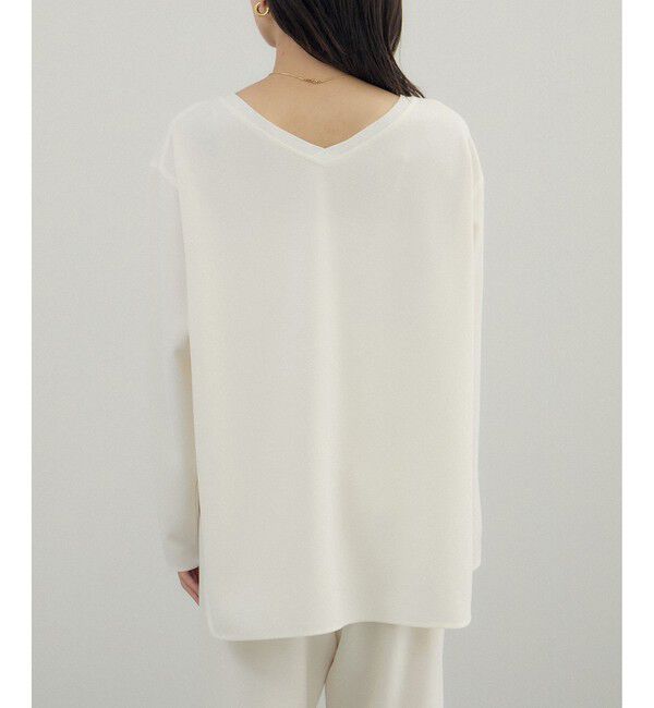 SALON adam et rope'「トリアセボートリブブラウス / セットアップ対応」|シャツ・ブラウス|