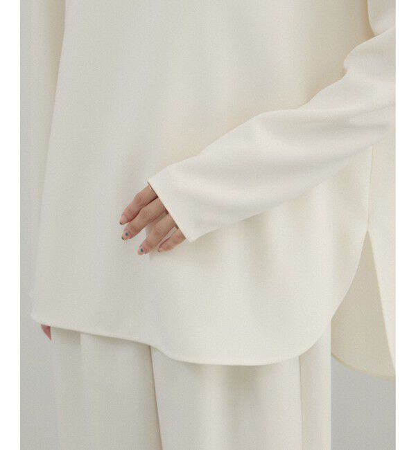 SALON adam et rope'「トリアセボートリブブラウス / セットアップ対応」|シャツ・ブラウス|