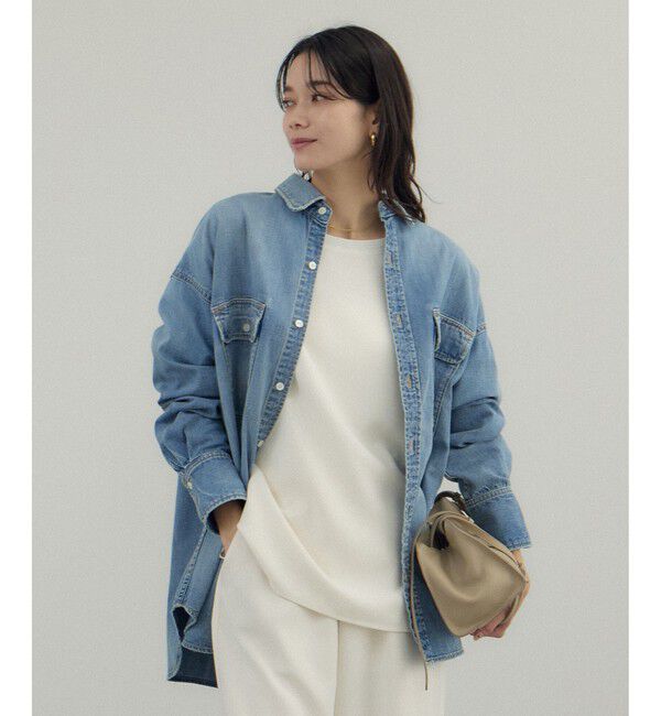 SALON adam et rope'「トリアセボートリブブラウス / セットアップ対応」|シャツ・ブラウス|