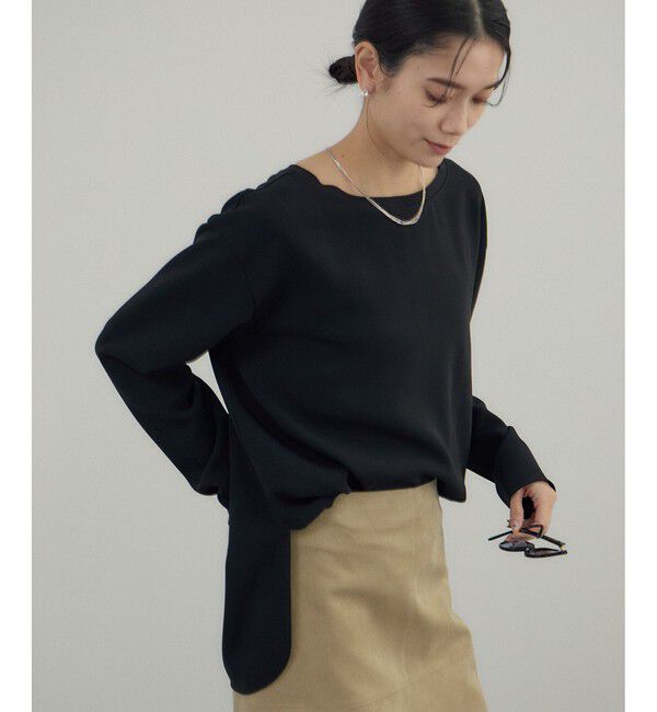 SALON adam et rope'「トリアセボートリブブラウス / セットアップ対応」|シャツ・ブラウス|