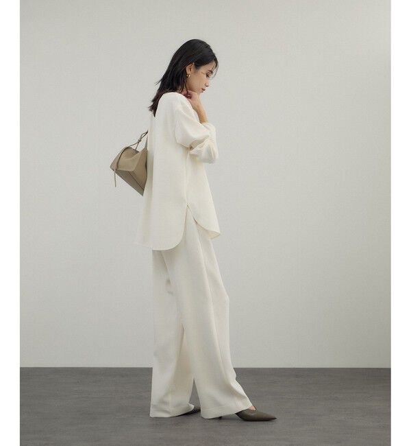 SALON adam et rope'「トリアセボートリブブラウス / セットアップ対応」|シャツ・ブラウス|