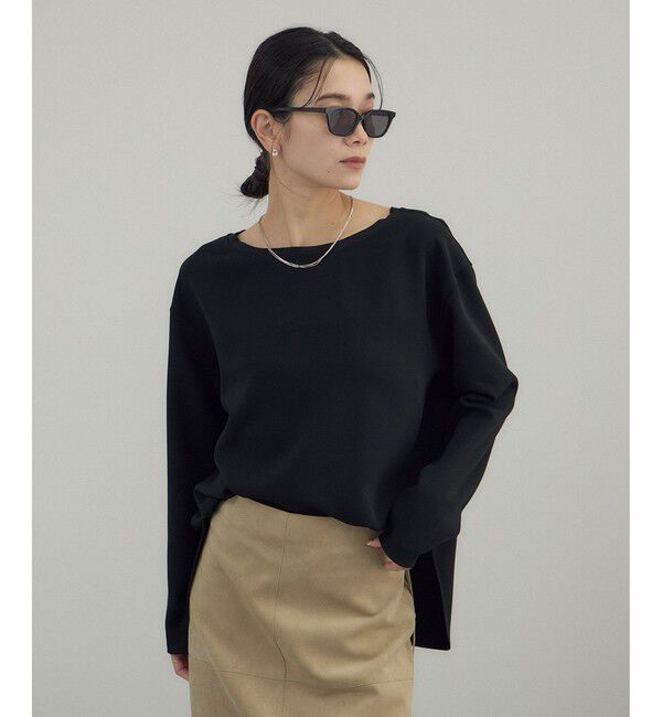 SALON adam et rope'「トリアセボートリブブラウス / セットアップ対応」|シャツ・ブラウス|