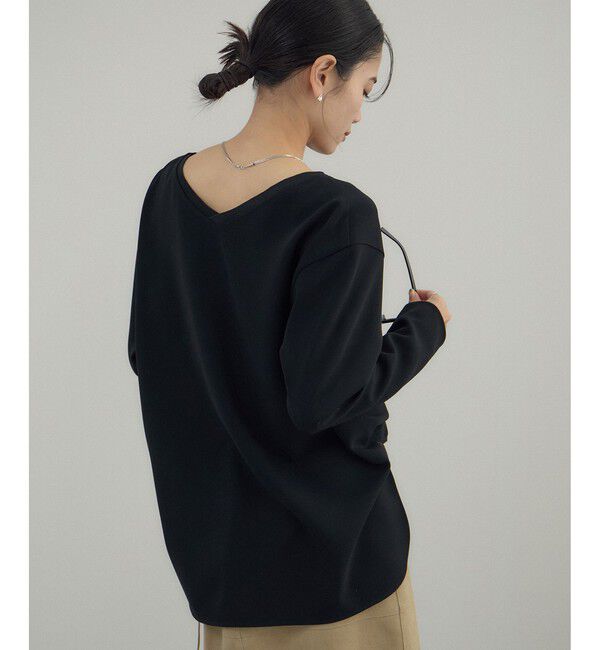 SALON adam et rope'「トリアセボートリブブラウス / セットアップ対応」|シャツ・ブラウス|