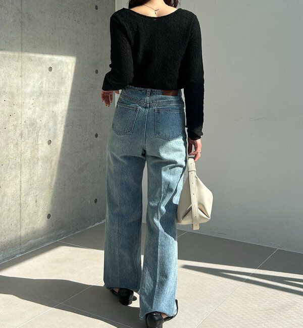  「袖シアーレースT」|Tシャツ・カットソー|