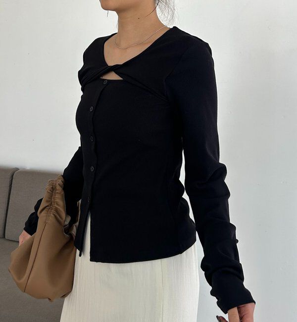  「ツイストネックT」|Tシャツ・カットソー|