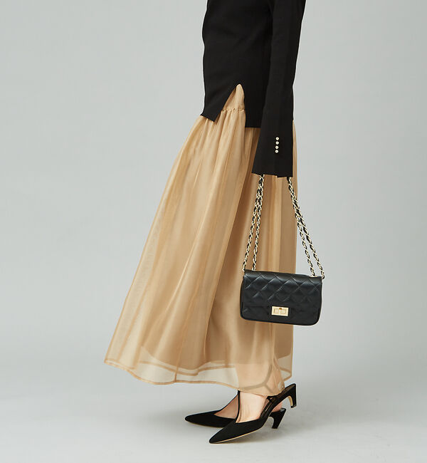 Rouge vif「シアー切替ギャザースカート」|スカート|