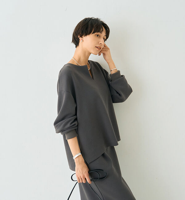 Rouge vif「【セットアップ対応】 ダブルエアープルオーバー」|シャツ・ブラウス|グレー