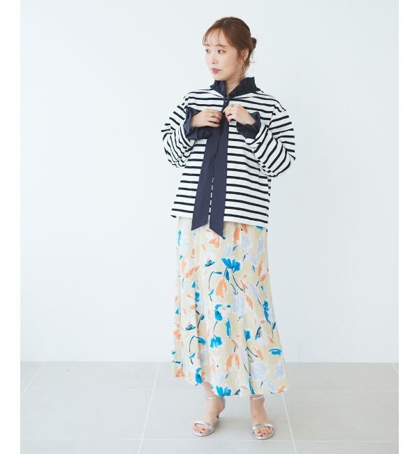 le.coeur blanc「IPEKERフラワーフレアスカート」|スカート|