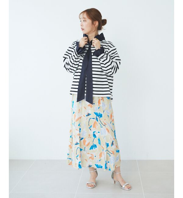 le.coeur blanc「IPEKERフラワーフレアスカート」|スカート|